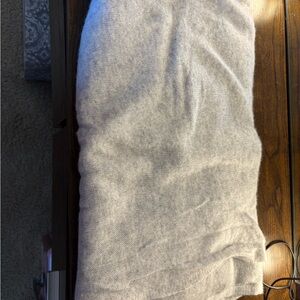 Cozy Gray Knit Scarf